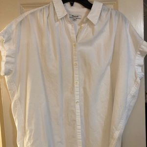 Madewell White Button Down Shirt